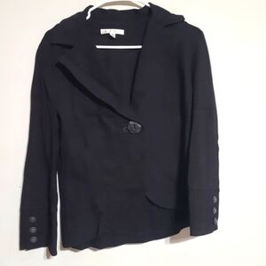 CAbi Black Women's Blazer with Button Detail Style 177 Sz Small